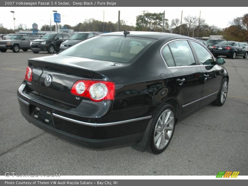 Deep Black / Pure Beige 2007 Volkswagen Passat 3.6 Sedan