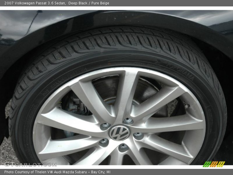 Deep Black / Pure Beige 2007 Volkswagen Passat 3.6 Sedan