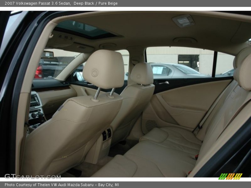 Deep Black / Pure Beige 2007 Volkswagen Passat 3.6 Sedan