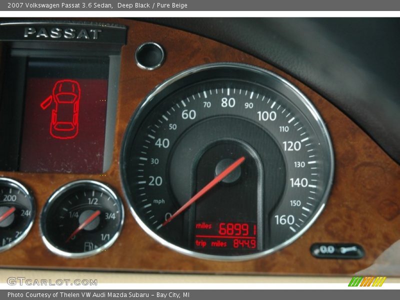 Deep Black / Pure Beige 2007 Volkswagen Passat 3.6 Sedan