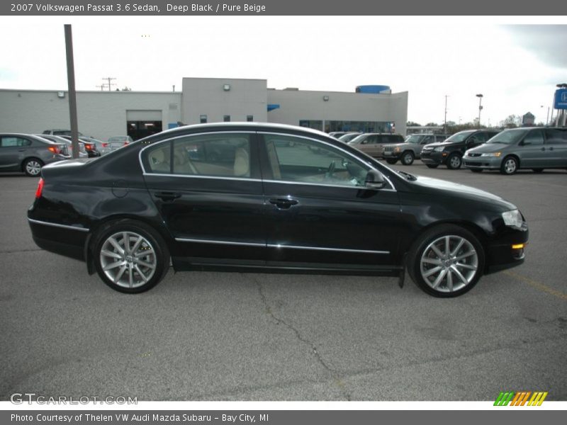 Deep Black / Pure Beige 2007 Volkswagen Passat 3.6 Sedan