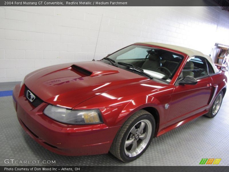 Redfire Metallic / Medium Parchment 2004 Ford Mustang GT Convertible
