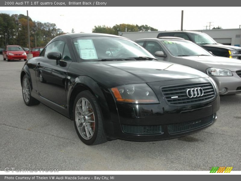 Brilliant Black / Ebony 2000 Audi TT 1.8T quattro Coupe