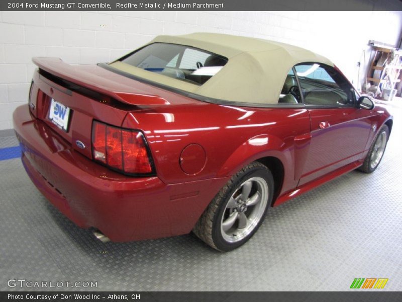 Redfire Metallic / Medium Parchment 2004 Ford Mustang GT Convertible