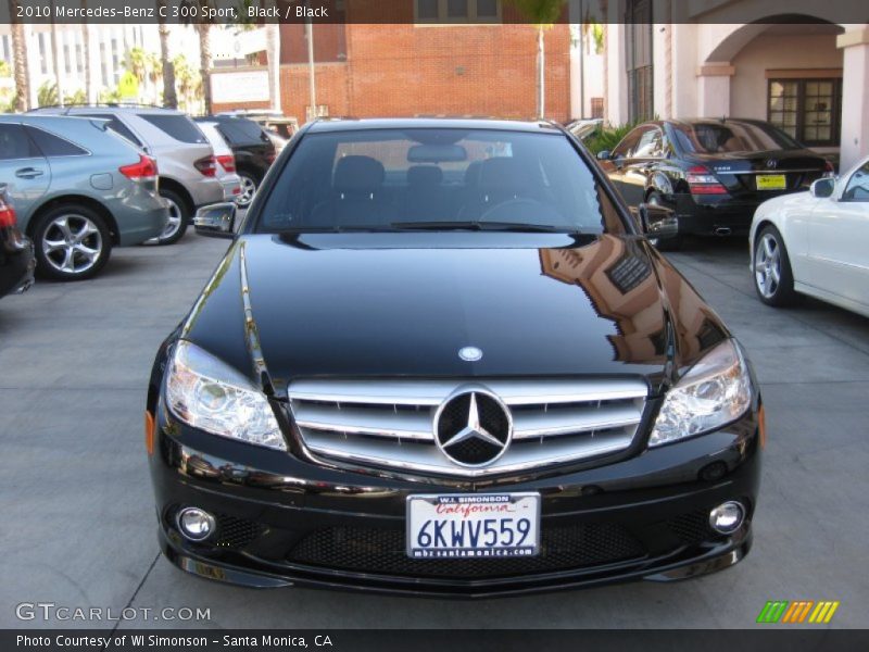 Black / Black 2010 Mercedes-Benz C 300 Sport