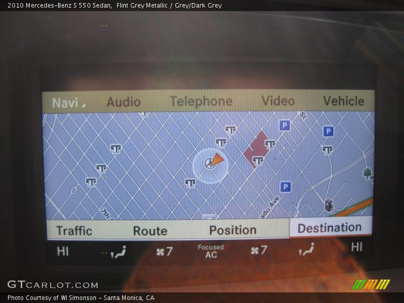 Flint Grey Metallic / Grey/Dark Grey 2010 Mercedes-Benz S 550 Sedan