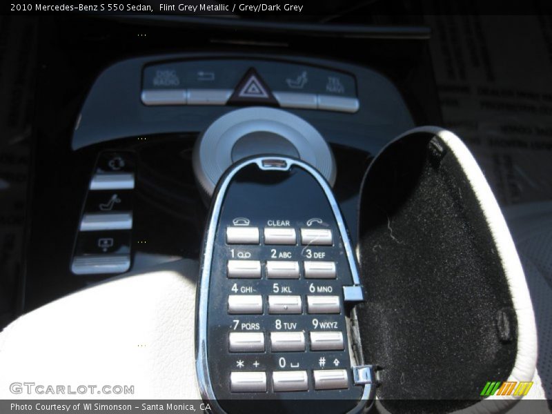 Flint Grey Metallic / Grey/Dark Grey 2010 Mercedes-Benz S 550 Sedan