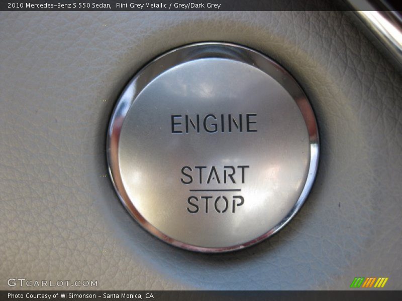Flint Grey Metallic / Grey/Dark Grey 2010 Mercedes-Benz S 550 Sedan