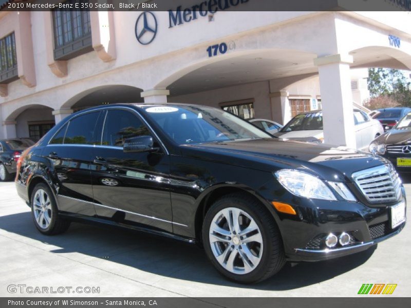 Black / Black 2010 Mercedes-Benz E 350 Sedan