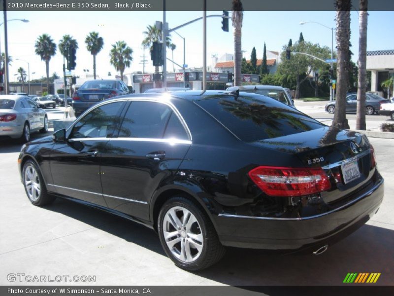 Black / Black 2010 Mercedes-Benz E 350 Sedan