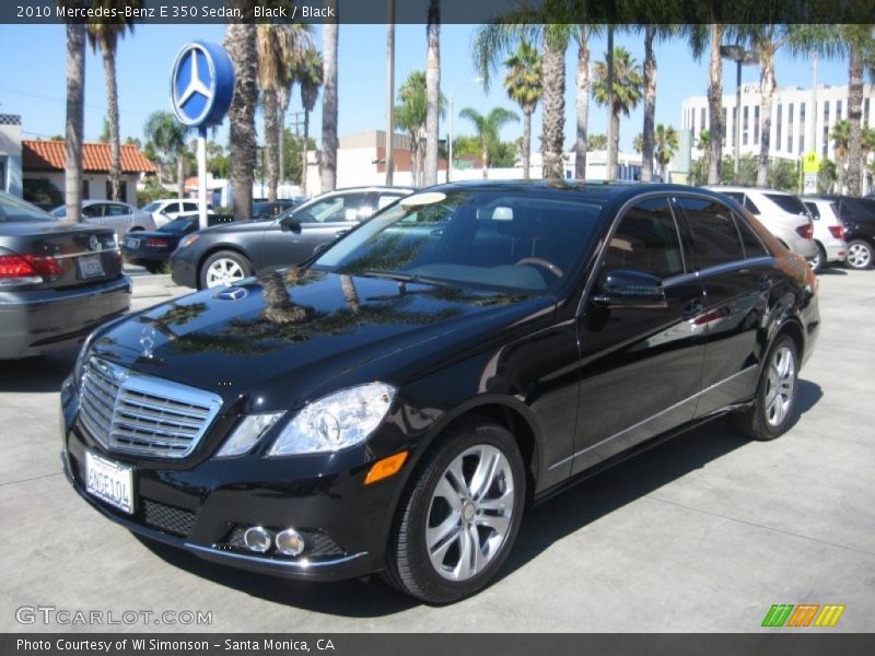 Black / Black 2010 Mercedes-Benz E 350 Sedan