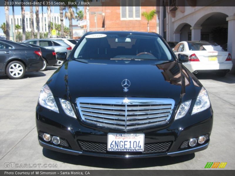 Black / Black 2010 Mercedes-Benz E 350 Sedan