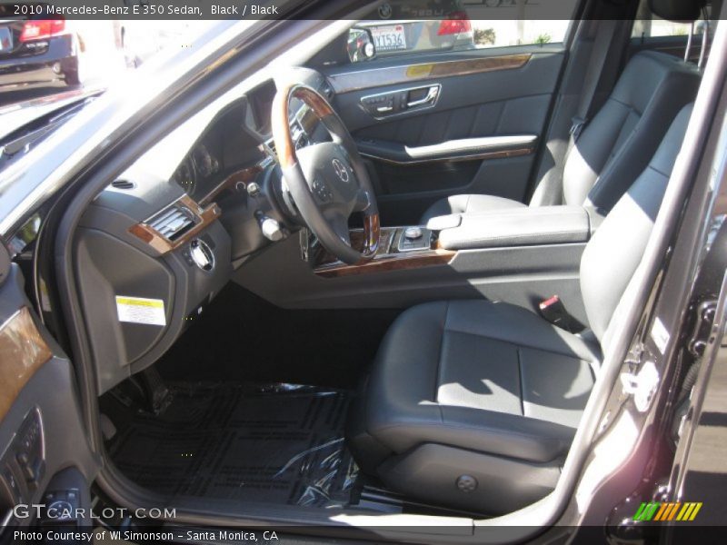 Black / Black 2010 Mercedes-Benz E 350 Sedan