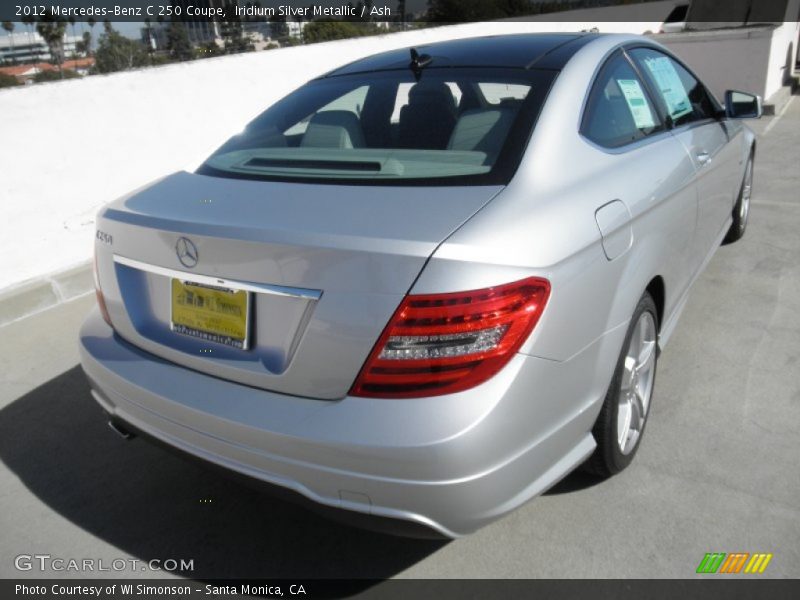 Iridium Silver Metallic / Ash 2012 Mercedes-Benz C 250 Coupe