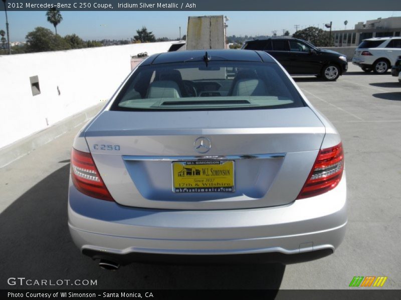 Iridium Silver Metallic / Ash 2012 Mercedes-Benz C 250 Coupe