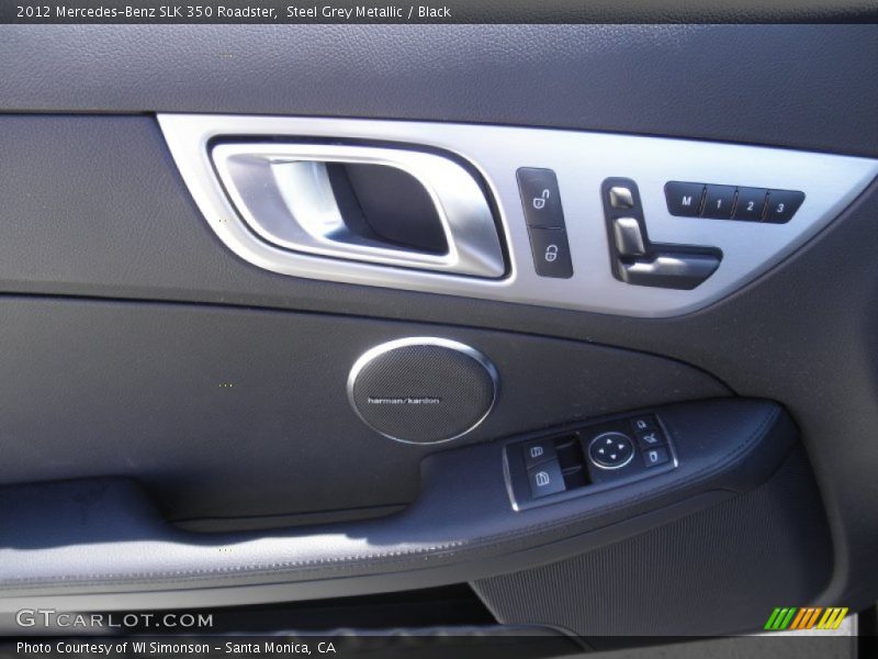 Steel Grey Metallic / Black 2012 Mercedes-Benz SLK 350 Roadster