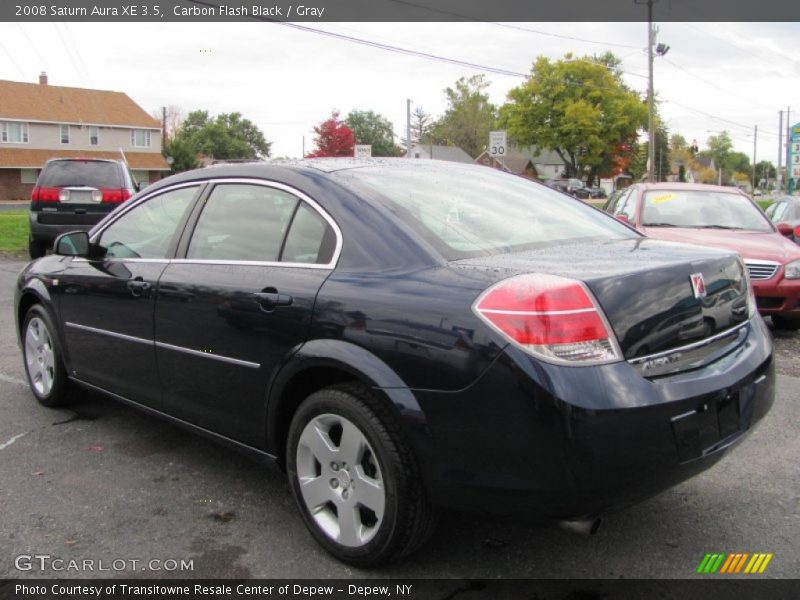 Carbon Flash Black / Gray 2008 Saturn Aura XE 3.5