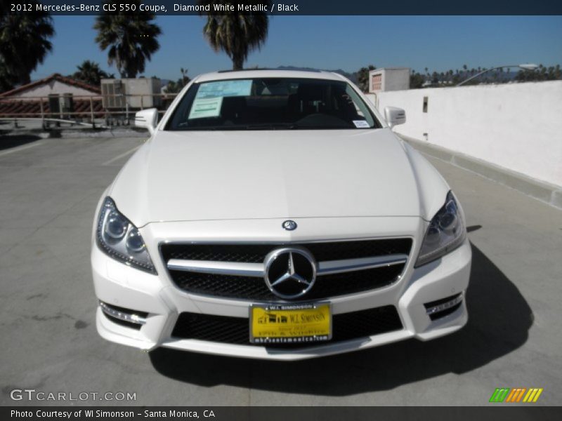 Diamond White Metallic / Black 2012 Mercedes-Benz CLS 550 Coupe