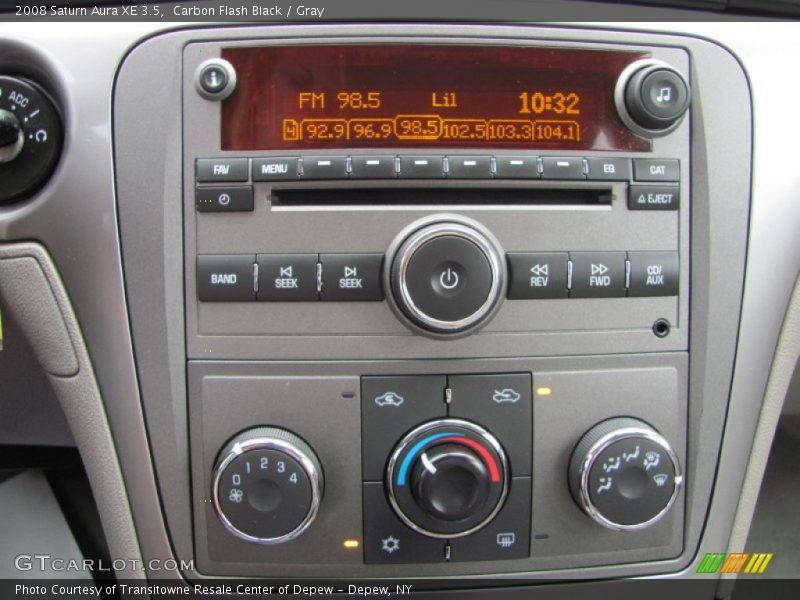 Carbon Flash Black / Gray 2008 Saturn Aura XE 3.5