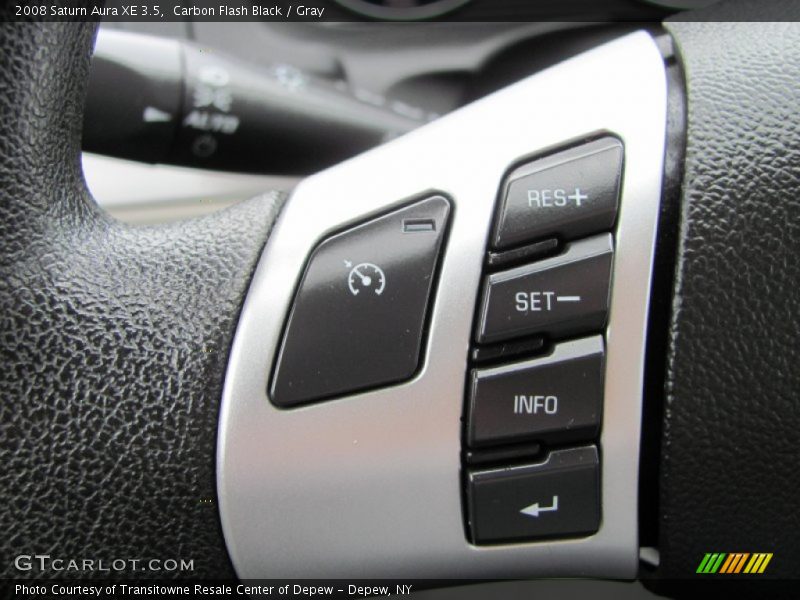 Carbon Flash Black / Gray 2008 Saturn Aura XE 3.5