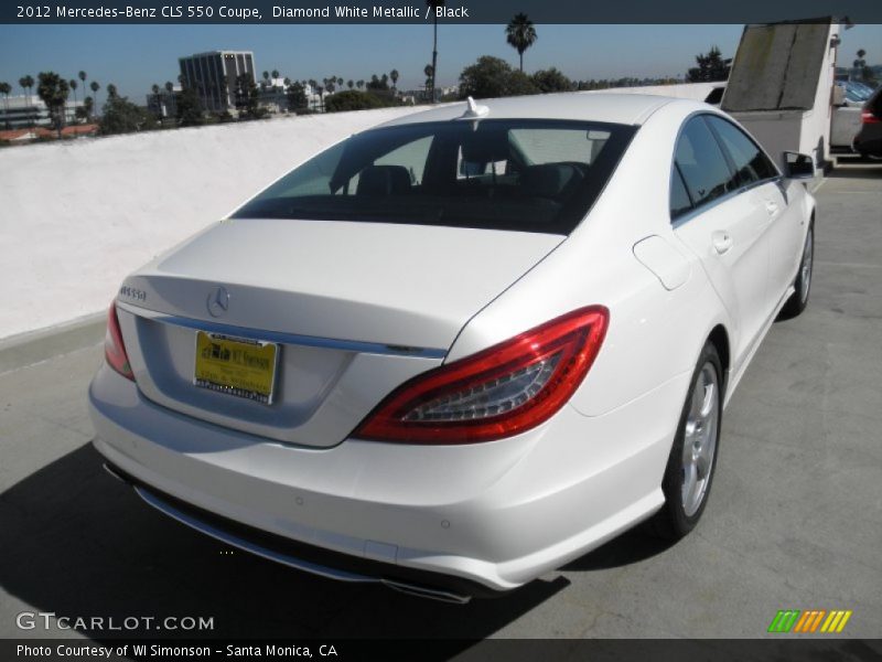 Diamond White Metallic / Black 2012 Mercedes-Benz CLS 550 Coupe