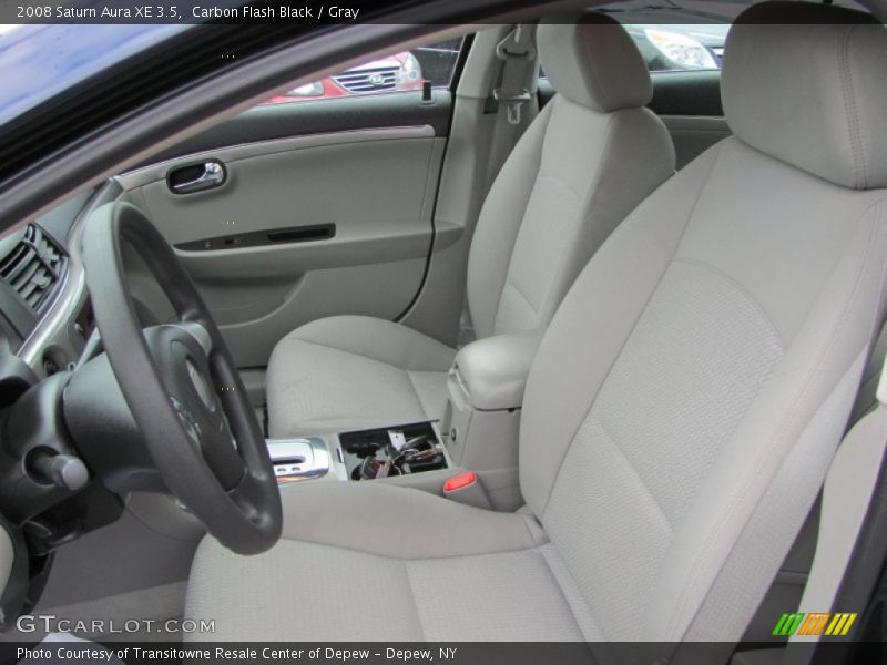 Carbon Flash Black / Gray 2008 Saturn Aura XE 3.5