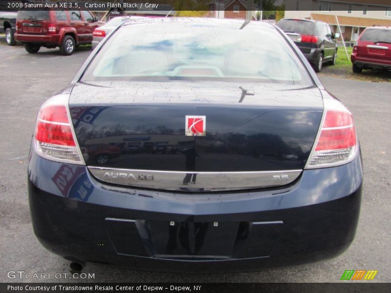Carbon Flash Black / Gray 2008 Saturn Aura XE 3.5