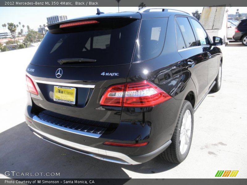 Black / Black 2012 Mercedes-Benz ML 350 4Matic