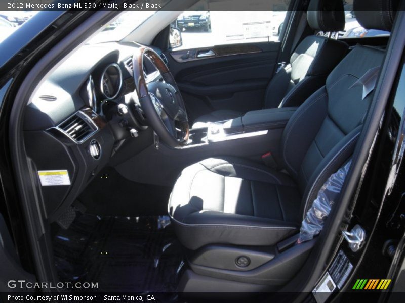 Black / Black 2012 Mercedes-Benz ML 350 4Matic