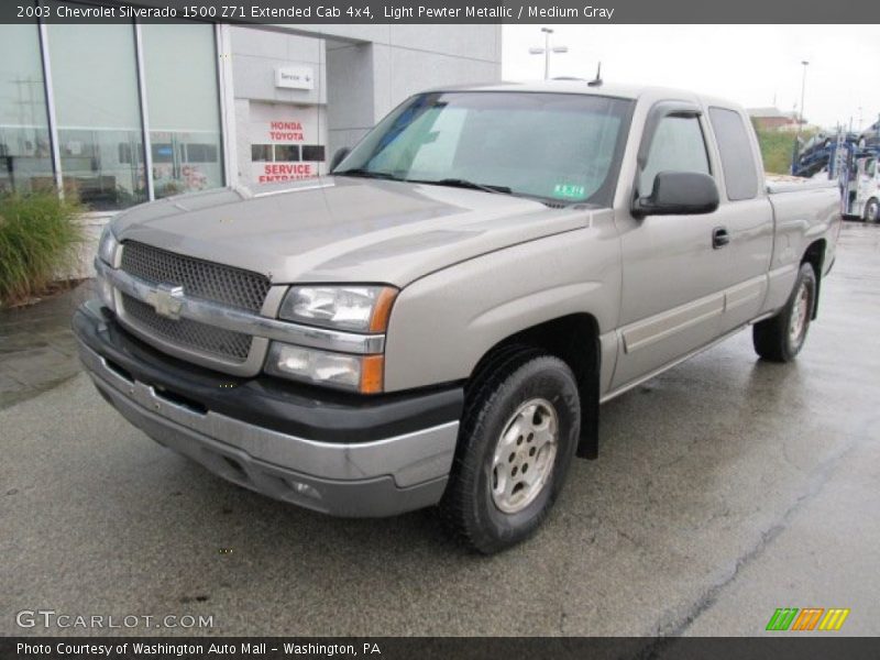 Light Pewter Metallic / Medium Gray 2003 Chevrolet Silverado 1500 Z71 Extended Cab 4x4