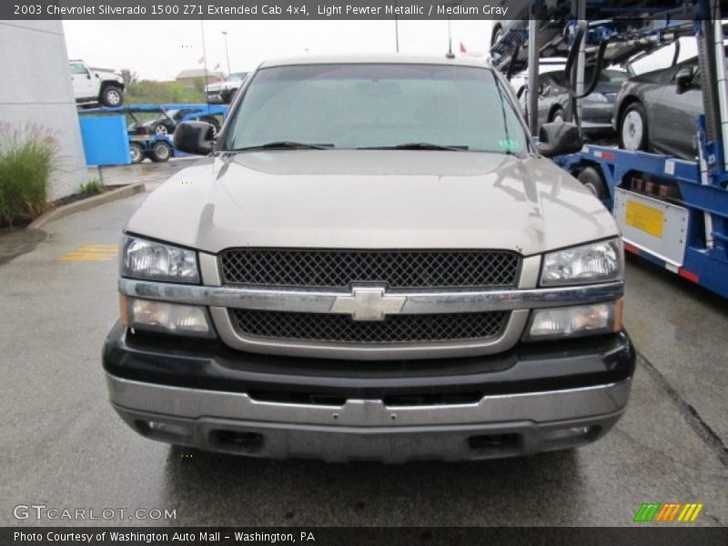 Light Pewter Metallic / Medium Gray 2003 Chevrolet Silverado 1500 Z71 Extended Cab 4x4