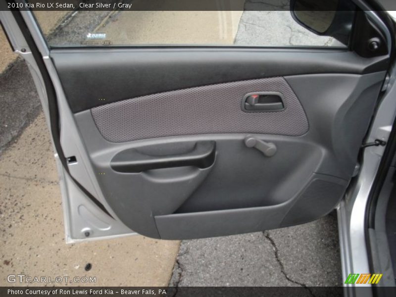 Clear Silver / Gray 2010 Kia Rio LX Sedan