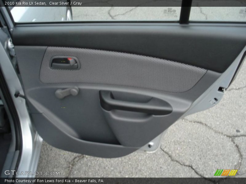 Clear Silver / Gray 2010 Kia Rio LX Sedan