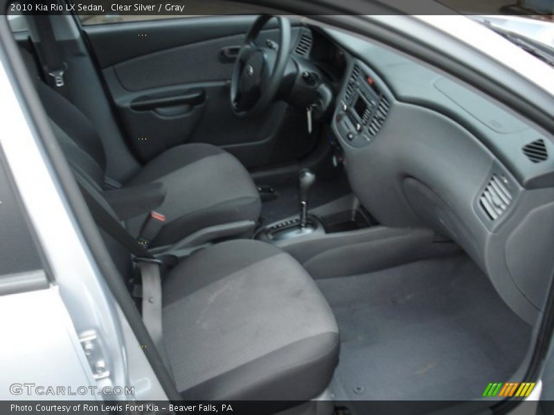 Clear Silver / Gray 2010 Kia Rio LX Sedan