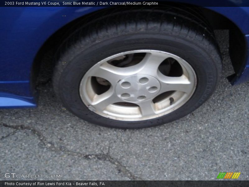Sonic Blue Metallic / Dark Charcoal/Medium Graphite 2003 Ford Mustang V6 Coupe