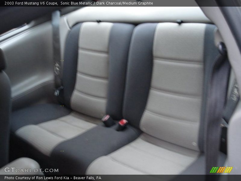 Sonic Blue Metallic / Dark Charcoal/Medium Graphite 2003 Ford Mustang V6 Coupe