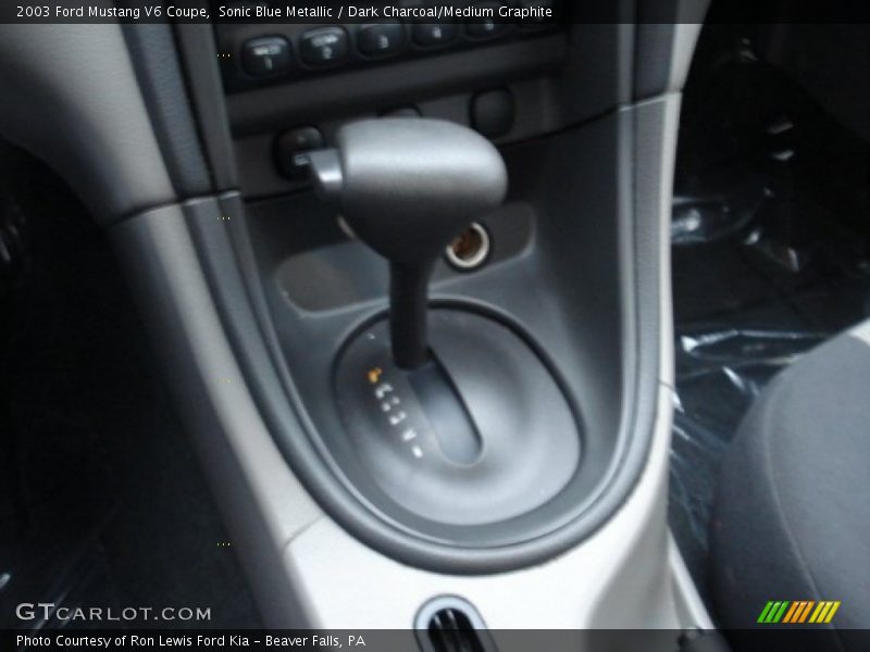 Sonic Blue Metallic / Dark Charcoal/Medium Graphite 2003 Ford Mustang V6 Coupe