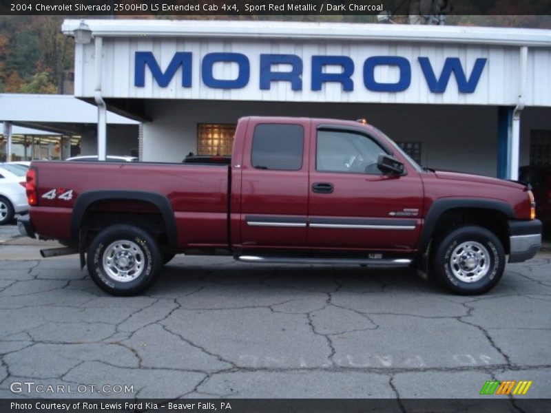 Sport Red Metallic / Dark Charcoal 2004 Chevrolet Silverado 2500HD LS Extended Cab 4x4