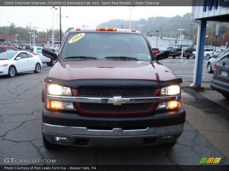 Sport Red Metallic / Dark Charcoal 2004 Chevrolet Silverado 2500HD LS Extended Cab 4x4
