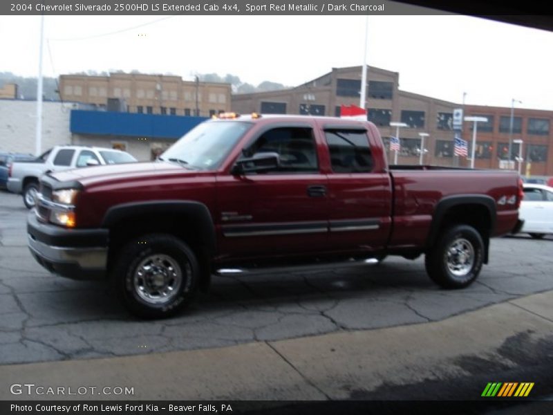 Sport Red Metallic / Dark Charcoal 2004 Chevrolet Silverado 2500HD LS Extended Cab 4x4