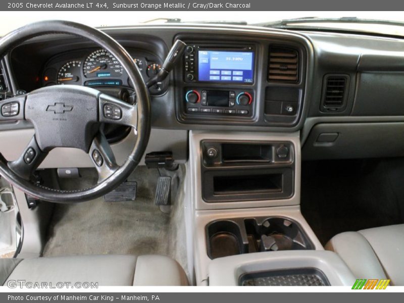 Sunburst Orange Metallic / Gray/Dark Charcoal 2005 Chevrolet Avalanche LT 4x4