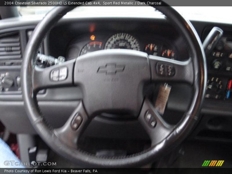 Sport Red Metallic / Dark Charcoal 2004 Chevrolet Silverado 2500HD LS Extended Cab 4x4