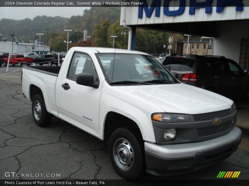 Summit White / Medium Dark Pewter 2004 Chevrolet Colorado Regular Cab