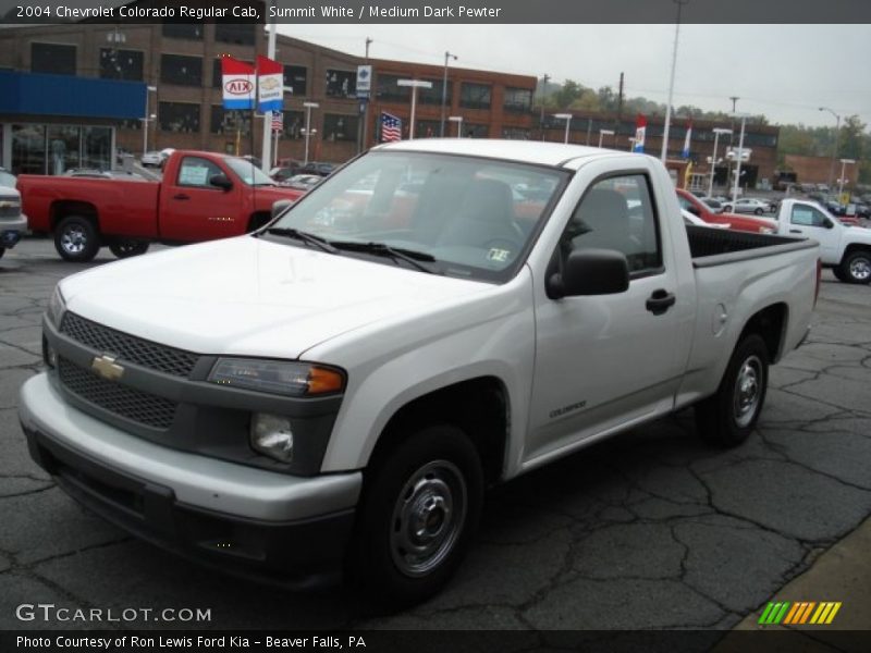 Summit White / Medium Dark Pewter 2004 Chevrolet Colorado Regular Cab
