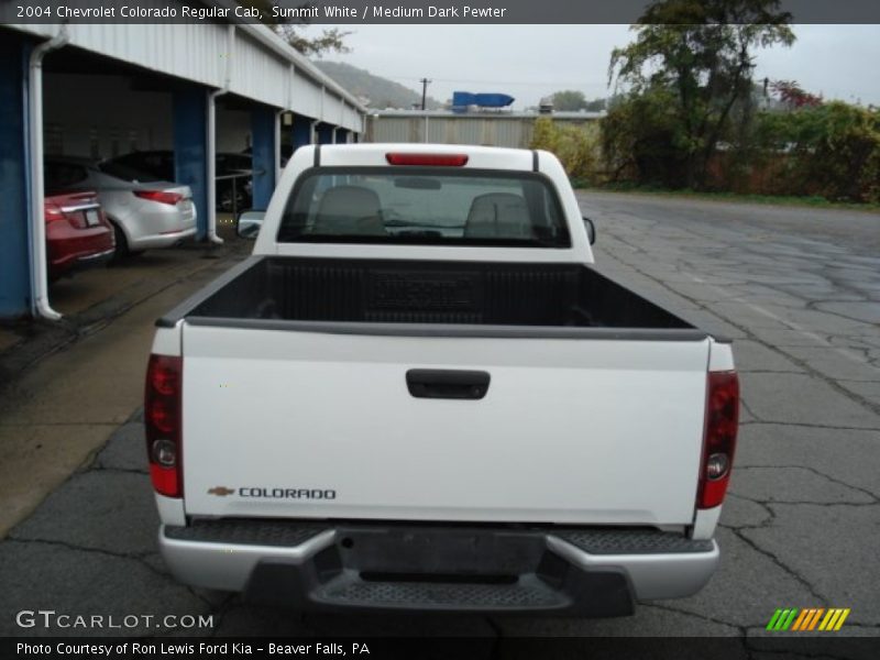 Summit White / Medium Dark Pewter 2004 Chevrolet Colorado Regular Cab