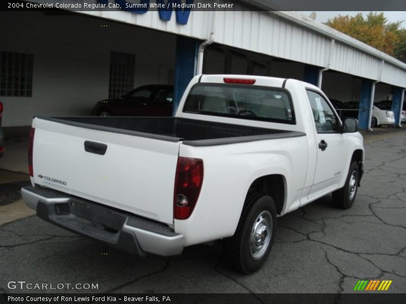 Summit White / Medium Dark Pewter 2004 Chevrolet Colorado Regular Cab