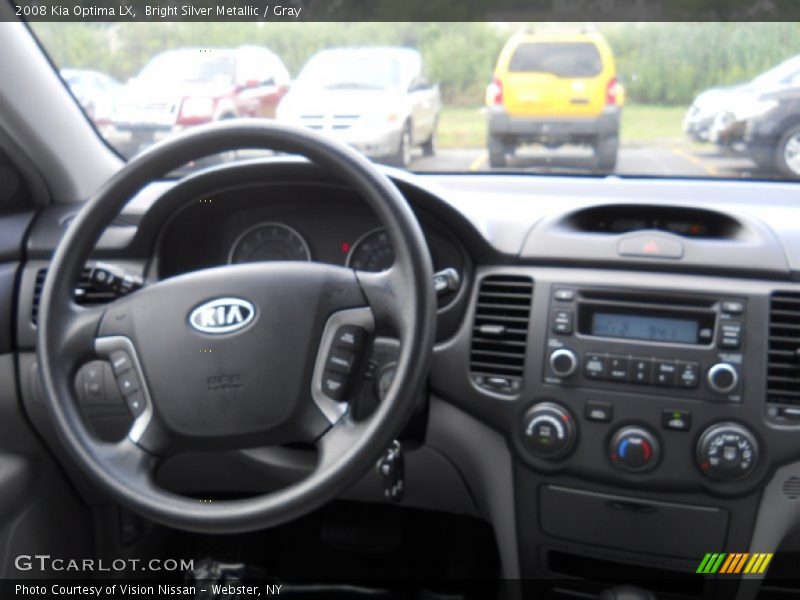 Bright Silver Metallic / Gray 2008 Kia Optima LX