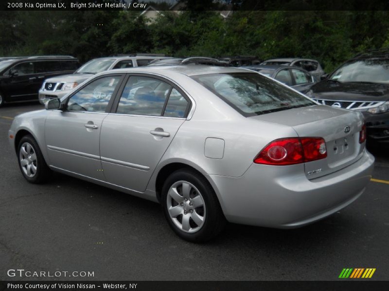 Bright Silver Metallic / Gray 2008 Kia Optima LX