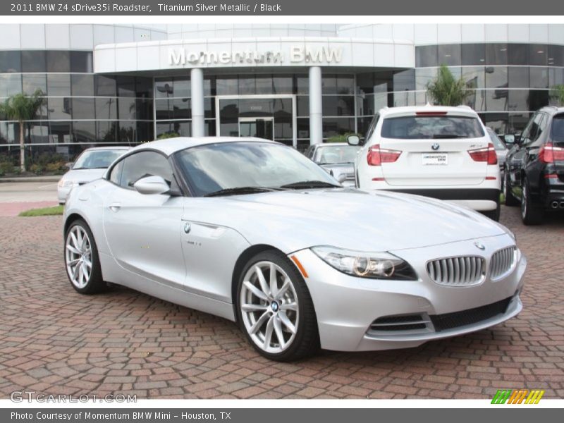 Titanium Silver Metallic / Black 2011 BMW Z4 sDrive35i Roadster