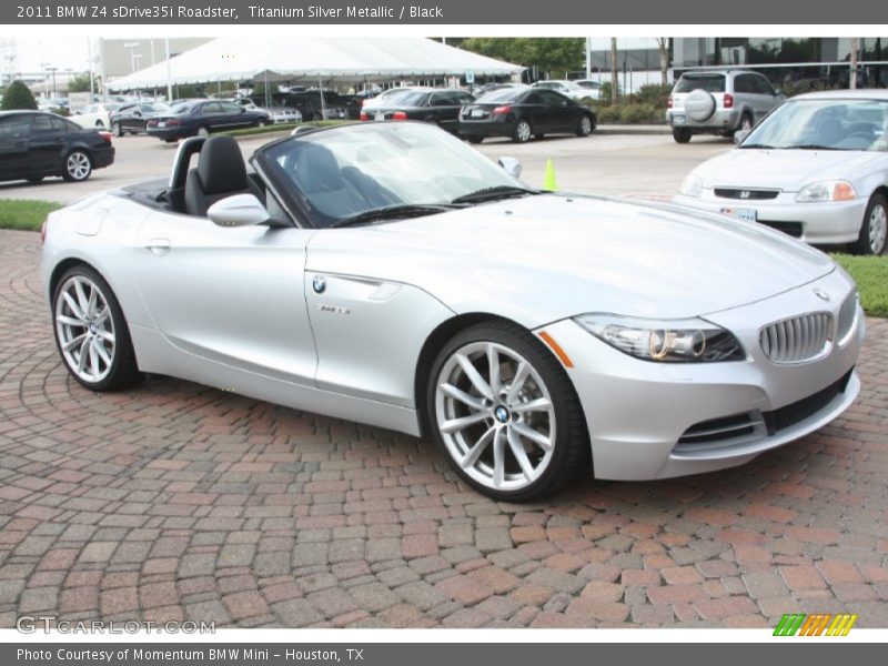 Titanium Silver Metallic / Black 2011 BMW Z4 sDrive35i Roadster